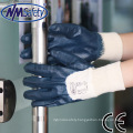 NMSAFETY Heavy duty industrial  blue nitrile gloves for resistant oil  work glove